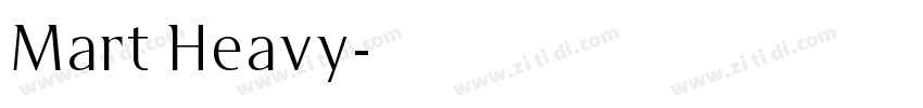 Mart Heavy字体转换